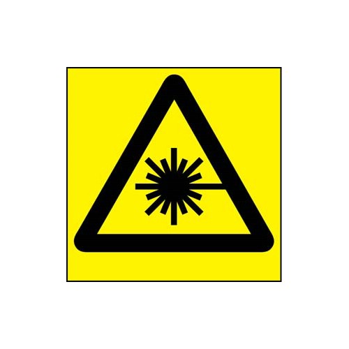 Skylt laserstrålning