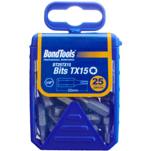 Bits 1/4" Torx BONDTOOLS 25 mm 25-pack