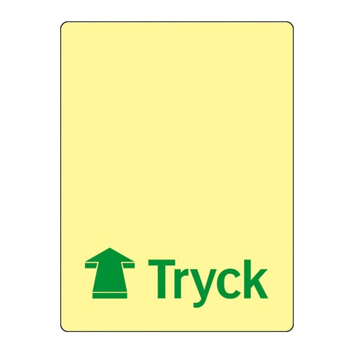 Skylt dörrmarkering Supernova färgefterlysande