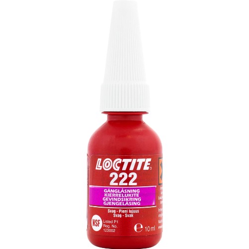 Gänglåsning LOCTITE 222 svag