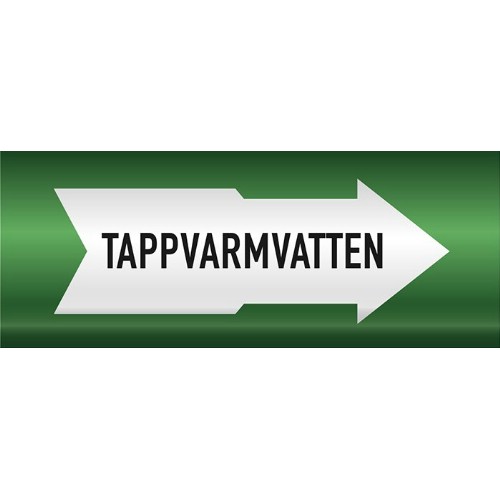 Rörmärkning VVS Tappvarmvatten