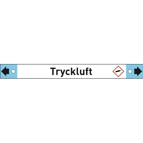 Rörmärkning AFS Tryckluft dubbelpil