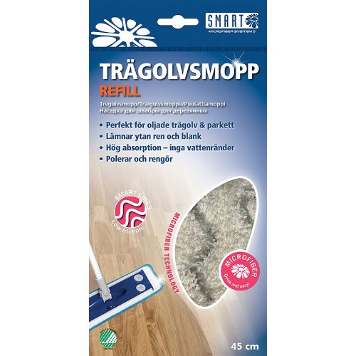 Trägolvsmopp SMART Refill