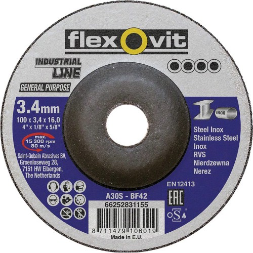 Kapskiva FLEXOVIT Industrial Line General Typ 42