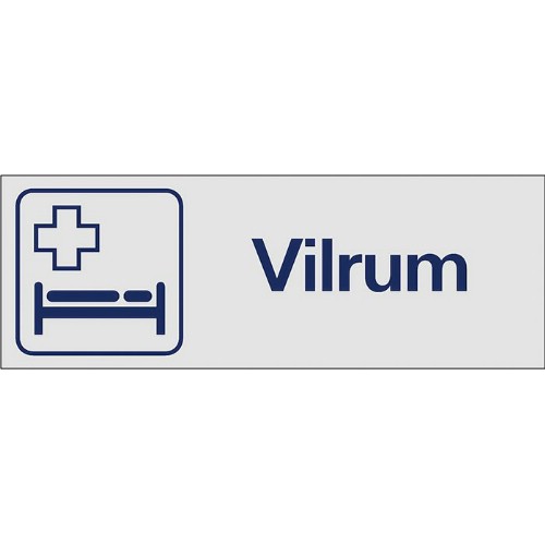 Skylt symbol vilrum