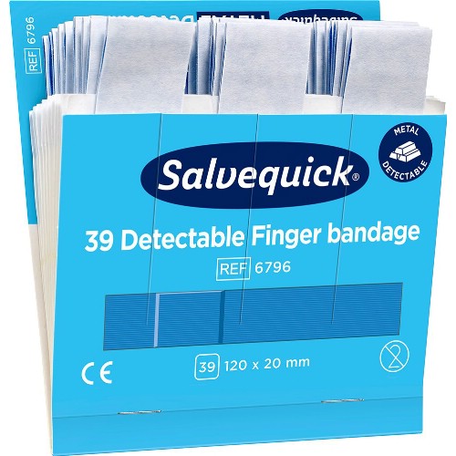 Plåster CEDERROTH Salvequick Blue Detectable 6796