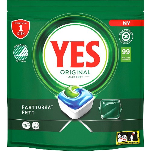 Maskindiskmedel YES Original Allt i ett