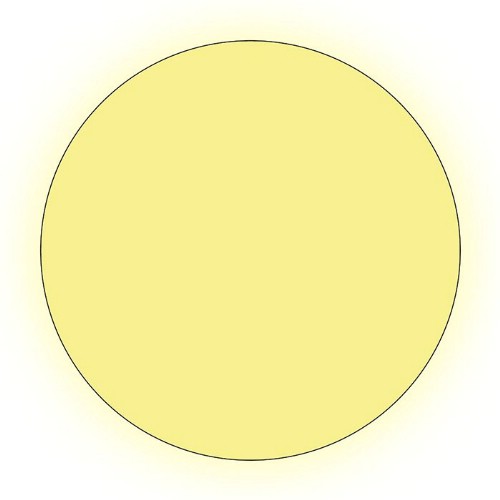 Golvmarkering rund GlowLite Nova efterlysande