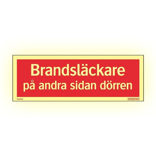 Tilläggsskylt brandsläckare GlowLite Nova efterlysande