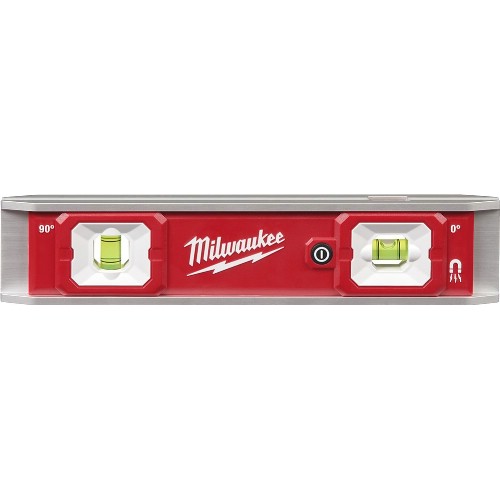 Torpedvattenpass aluminium MILWAUKEE LED Torpedo magnet
